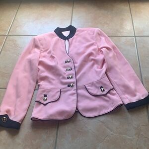 Gilmore girls style Pink and Black elegant 50s style  Blazer jacket